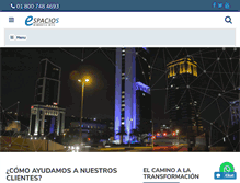 Tablet Screenshot of espacios.net.mx